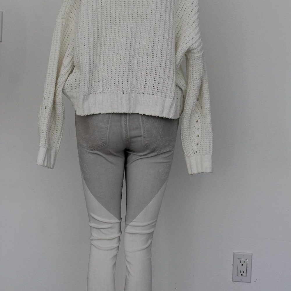 $378 Zadig & Voltaire BROCKENBOW Mascara Artemis Jeans White & Gray 29 - Picture 16 of 16